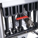 Dukers - DCF3-LPG, Commercial 40Lbs Deep Fryer with 3 Tube Burners Liquid Propane Gas BTU90000