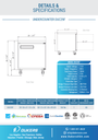 Dukers DUC29F Single Door Undercounter Freezer in Stainless Steel