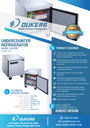 Dukers DUC29R Single Door Undercounter Refrigerator in Stainless Steel