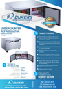 Dukers DUC48R 2-Door Undercounter Refrigerator in Stainless Steel