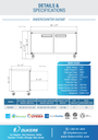Dukers DUC60F 2-Door Undercounter Commercial Freezer in Stainless Steel
