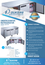 Dukers DUC72R 3-Door Undercounter Commercial Refrigerator in Stainless Steel