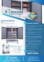 Dukers D55F 2-Door Commercial Freezer in Stainless Steel