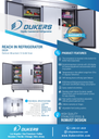 Dukers D83R 3-Door Commercial Refrigerator in Stainless Steel