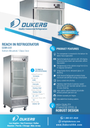 Dukers D28R-GS1 Bottom Mount Glass Single Door Commercial Reach-in Refrigerator