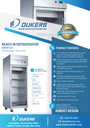 Dukers D28AR-GS1 Top Mount Single Glass Door Commercial Reach-in Refrigerator