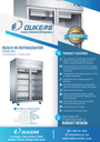 Dukers D55AR-GS2 Top Mount Glass 2-Door Commercial Reach-in Refrigerator