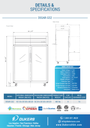 Dukers D55AR-GS2 Top Mount Glass 2-Door Commercial Reach-in Refrigerator