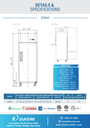 Dukers D28AR Commercial Single Door Top Mount Refrigerator in Stainless Steel