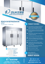 Dukers D83AR Commercial 3-Door Top Mount Refrigerator in Stainless Steel