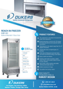 Dukers D28F-GS1 Bottom Mount Glass Single Door Commercial Reach-in Freezer