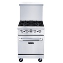 Dukers DCR24-4B 24" Gas Range with Four (4) Open Burners