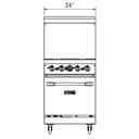 Dukers DCR24-4B 24" Gas Range with Four (4) Open Burners