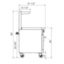 Dukers DCR24-GM 24" Gas Range with 24" Griddle