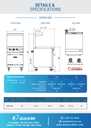Dukers DCR24-GM 24" Gas Range with 24" Griddle