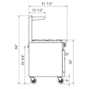 Dukers DCR36-6B 36" Gas Range with Six (6) Open Burners