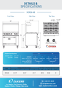 Dukers DCR36-6B 36" Gas Range with Six (6) Open Burners
