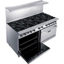 Dukers DCR60-10B 60" Gas Range with Ten (10) Open Burners