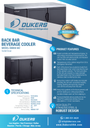 Dukers DBB60-M2 2-Door Bar and Beverage Cooler