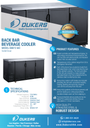 Dukers DBB72-M3 3-Door Bar and Beverage Cooler