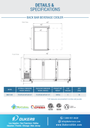 Dukers DBB72-M3 3-Door Bar and Beverage Cooler