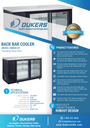 Dukers DBB60-H2 2 Door Bar and Beverage Cooler