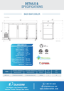 Dukers DBB72-H3 3 Door Bar and Beverage Cooler