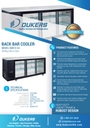 Dukers DBB72-S3 3 Door Bar and Beverage Cooler