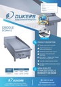 Dukers DCGMA12 12 in. W Griddle with 1 Burners