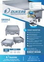 Dukers DCGM24 24 in. W Griddle with 2 Burners