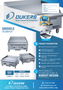 Dukers DCGMA24 24 in. W Griddle with 2 Burners