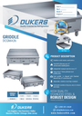 Dukers DCGMA36 36 in. W Griddle with 3 Burners