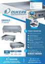 Dukers DCGMA48 48 in. W Griddle with 4 Burners