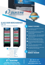 Dukers DSM-12R Commercial Single Glass Swing Door Merchandiser Refrigerator