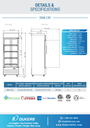Dukers DSM-12R Commercial Single Glass Swing Door Merchandiser Refrigerator