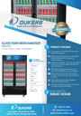 Dukers DSM-41R Commercial Glass Swing 2-Door Merchandiser Refrigerator