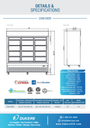 Dukers DSM-68SR Commercial Glass Sliding 3-Door Merchandiser Refrigerator