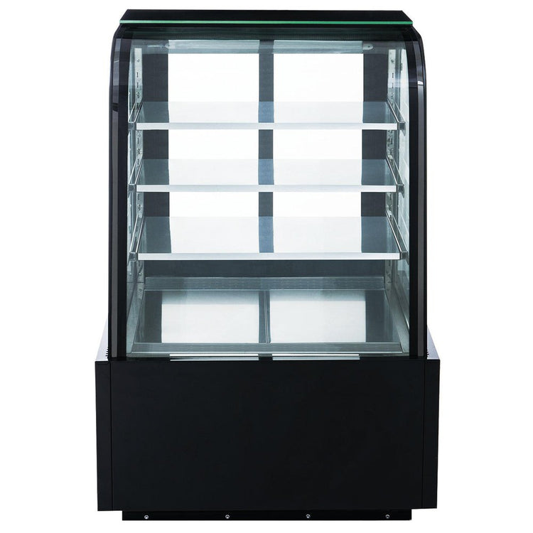 Dukers DDM48R-CB Curved Glass 48" Cake Showcase