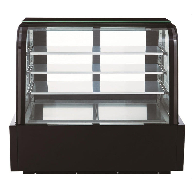 Dukers DDM72R-CB Curved Glass 72" Cake Showcase