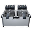 Dukers DCF15ED 30lb Two Basket Electric Countertop Fryer