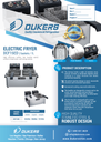 Dukers DCF15ED 30lb Two Basket Electric Countertop Fryer