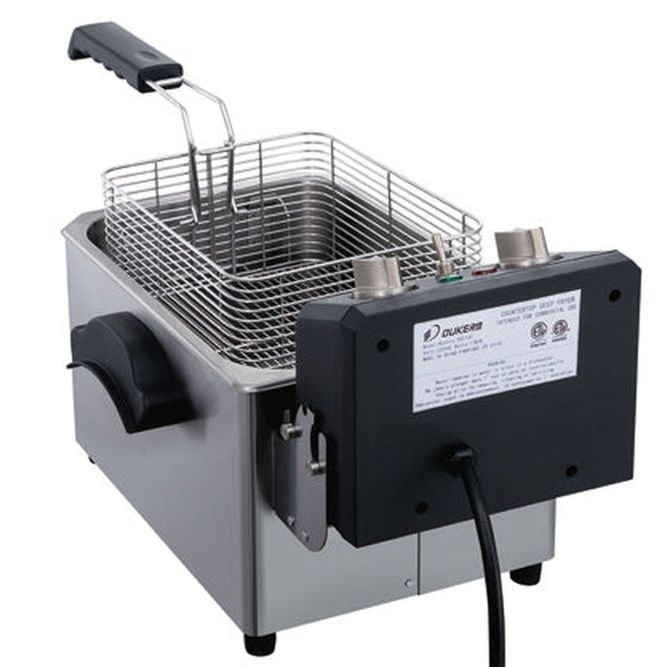 Dukers DCF7E 7lb Single Basket Electric Countertop Fryer