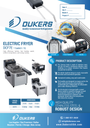 Dukers DCF7E 7lb Single Basket Electric Countertop Fryer