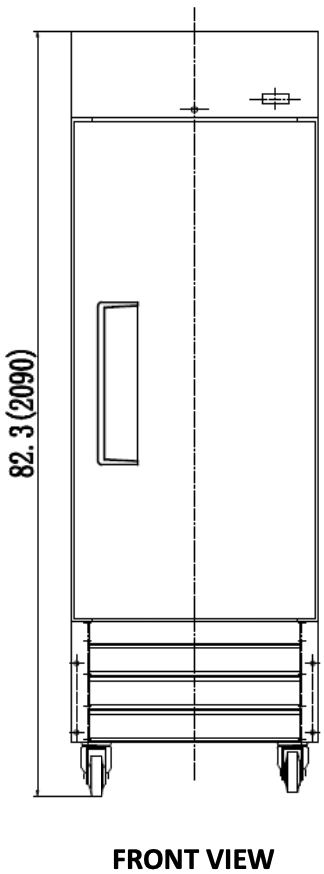 Valpro Single Door Reach-In Freezer 19 CU. FT.