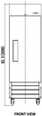 Valpro Single Door Reach-In Freezer 19 CU. FT.