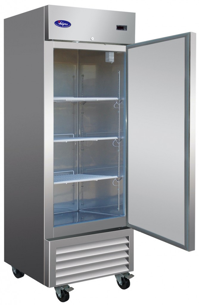 Valpro Single Door Reach-In Freezer 23 CU FT.