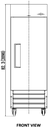 Valpro Single Door Reach-In Freezer 23 CU FT.