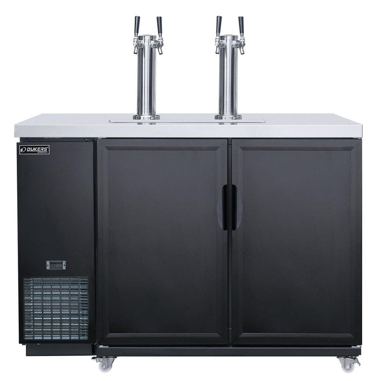 Dukers DKB60-M2 Dual Tap Kegerator Beer Dispenser