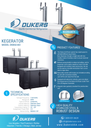Dukers DKB60-M2 Dual Tap Kegerator Beer Dispenser