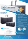 Dukers DKB72-M3 Dual Tap Kegerator Beer Dispenser